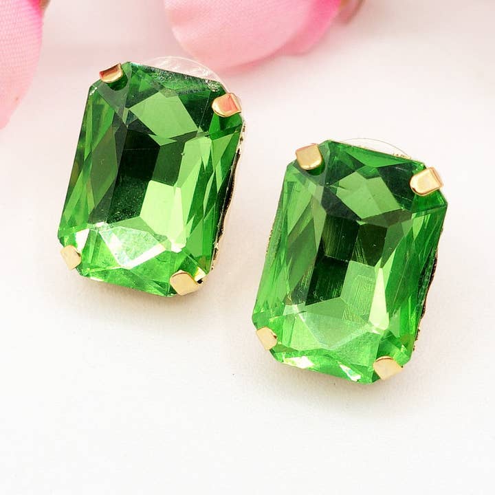 Daemon srls - Wholesale Stud/Post Earrings - MARGOT STUDS - PAIO Orecchini a bottone con pietre sfaccettate