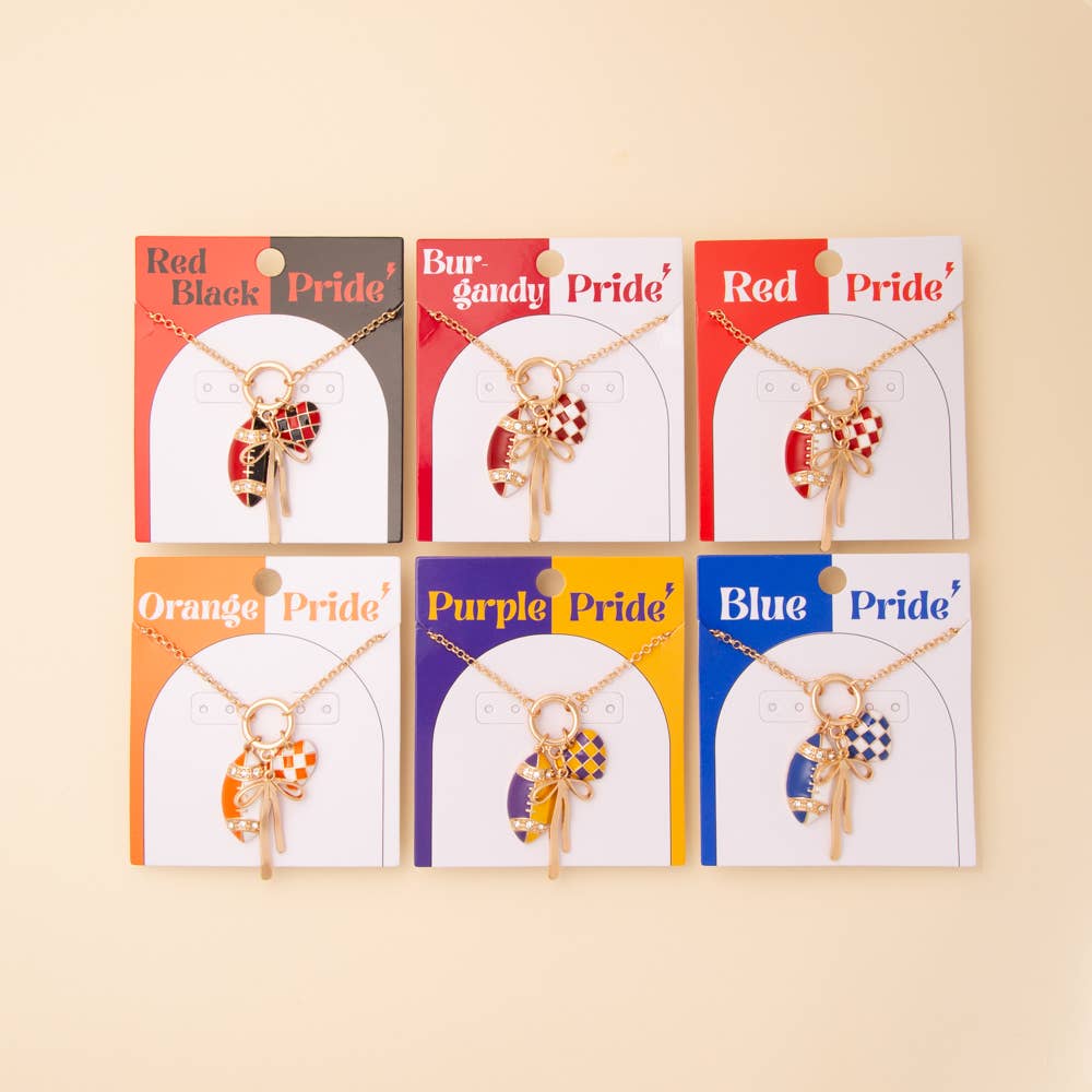 SP Sophia Collection - Wholesale Pendant/Charm Necklace - Game Day Multi-Charm Necklace6