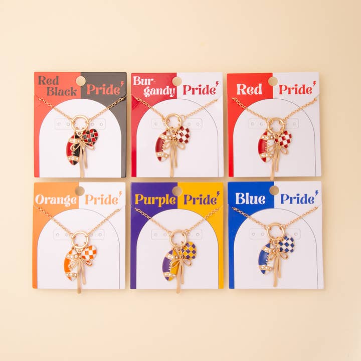 SP Sophia Collection - Wholesale Pendant/Charm Necklace - Game Day Multi-Charm Necklace6