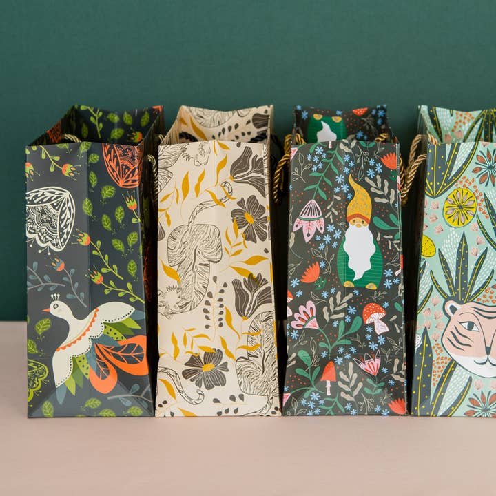 Amicreative - Vente Pochette cadeau - Sac Cadeau Moyen Tigre Tigre – Design Élégant d'Animal1