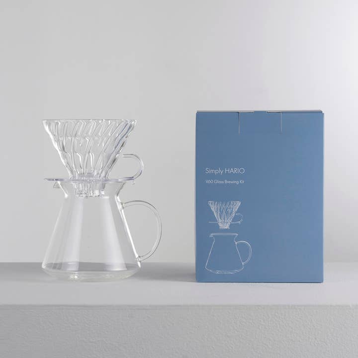 HARIO USA - Wholesale Pour Over & Dripper - "Simply Hario" V60 Glass Brewing Kit 600mL7