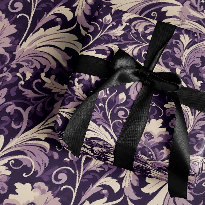 Art Nouveau Floral Wrapping Paper for wholesale by MagicMerchEmporium