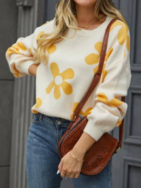Flower Sweater and other Purchase Wholesale spring sweaters. Free Returns & Net 60 Terms on Faire trending on Faire.