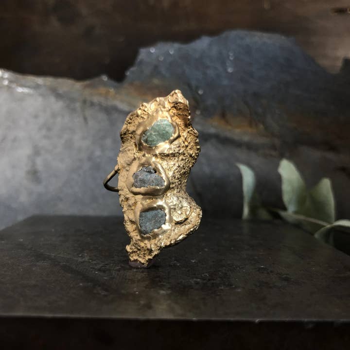 Mosaic Wilted Ring for wholesale by Emilie Shapiro Jewelry