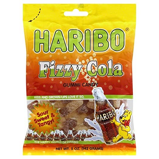 Grandpa Joe's Candy Shop - Wholesale Gummy - Haribo Fizzy Cola, 5oz, 12ct Case