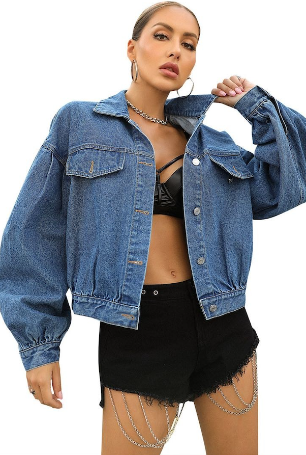 Miss Sparkling - Wholesale Denim Jacket - Women's - Oversized denim jacket2