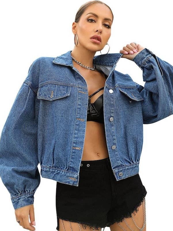 Chaqueta vaquera de gran tamaño para venta al por mayor de Miss Sparkling