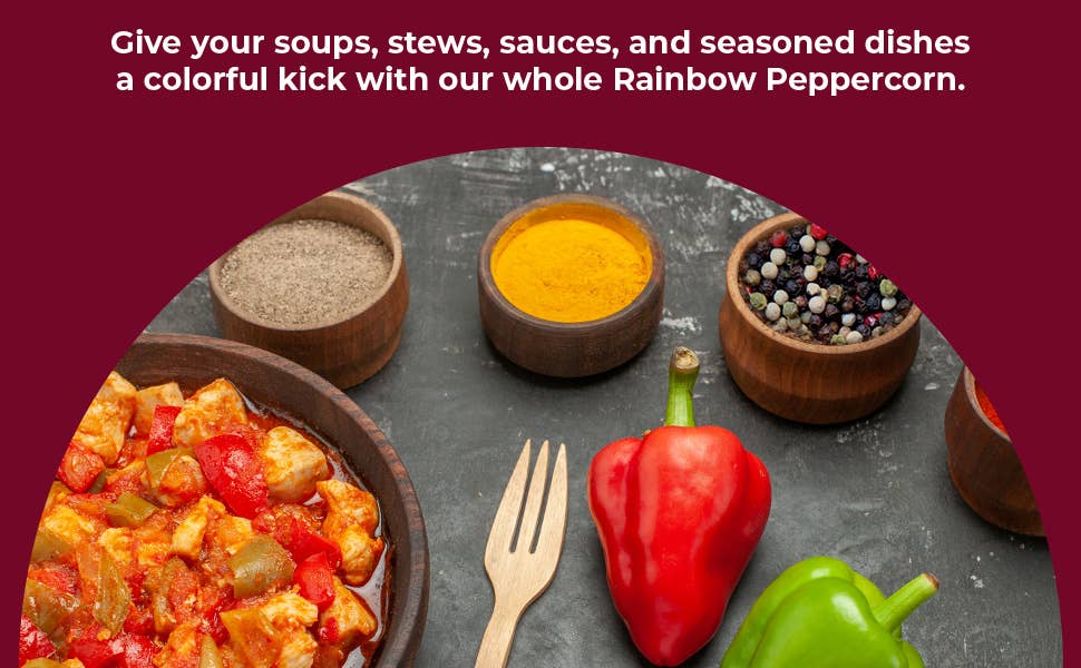 VIVA DORIA INC. - Wholesale Pepper/Peppercorns - Rainbow Peppercorns Blend For Grinder Refill3