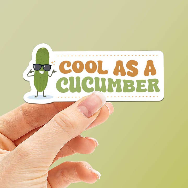 Sentinel Supply - Wholesale Sticker - Cool as a Cucumber Sticker - Funny Meme Decal