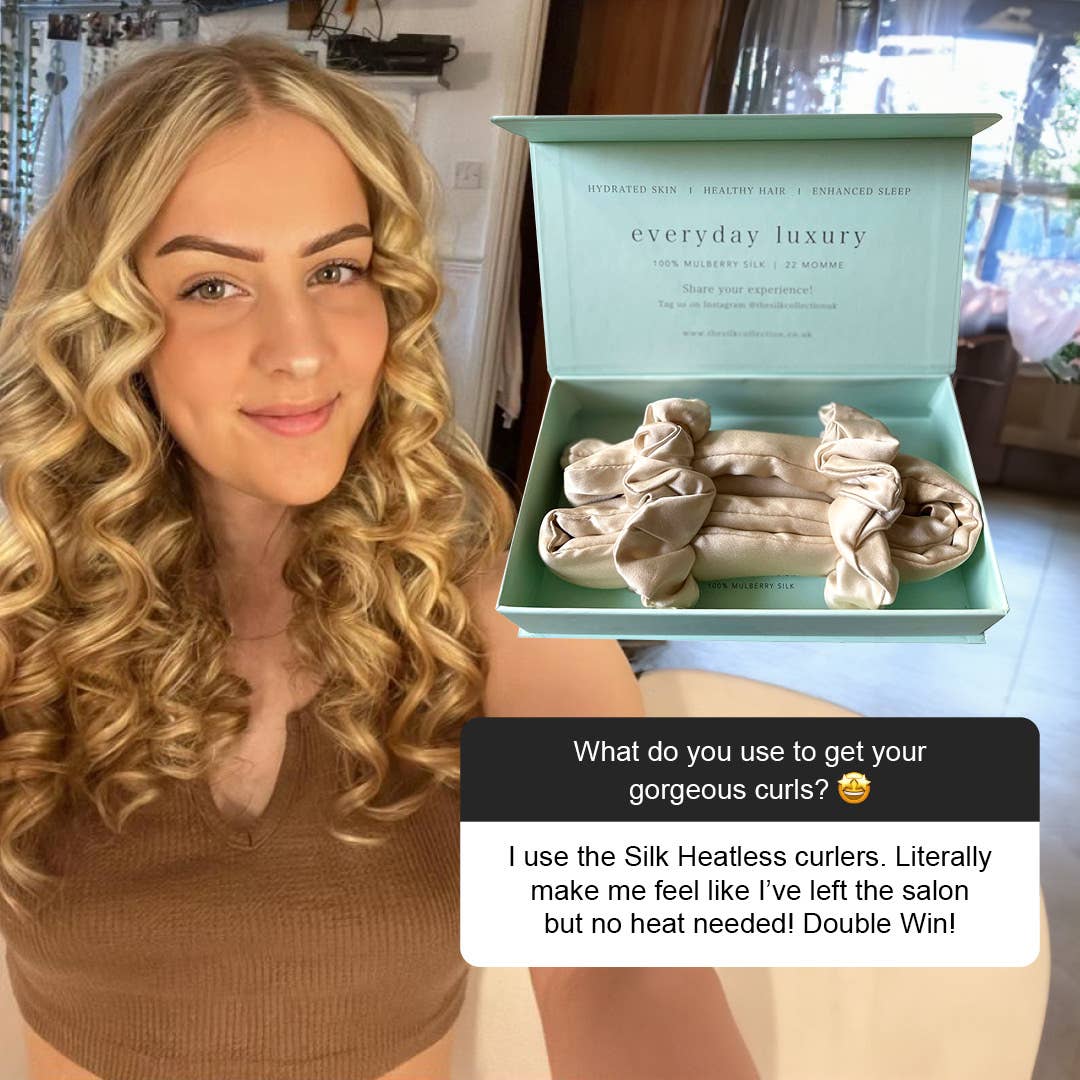 The Silk Collection - Wholesale Hair Curlers - 100% Silk Heatless Curler: Heat Free Overnight Curls7