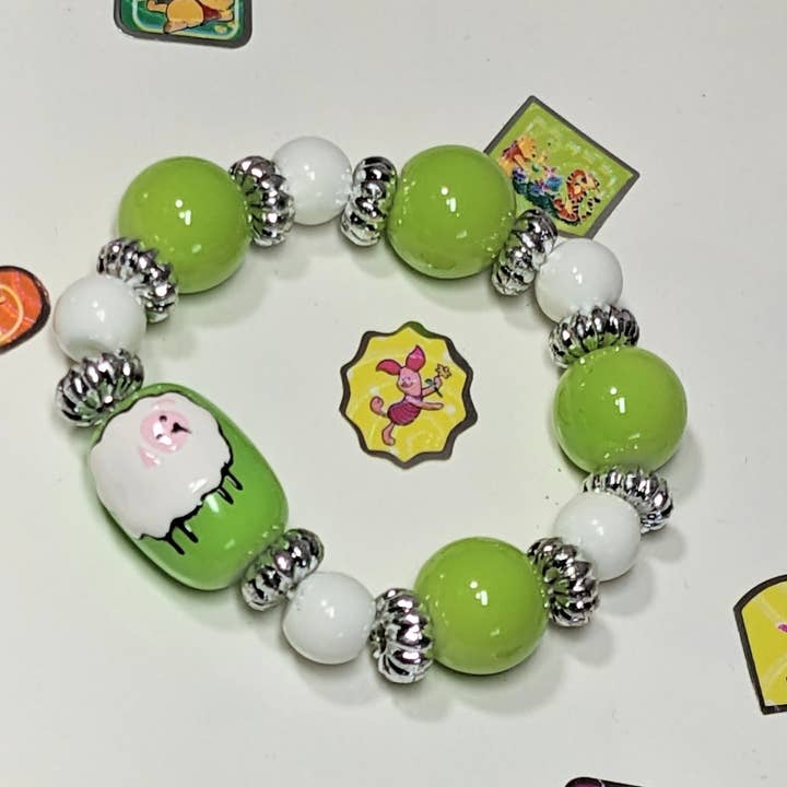 Fiona Accessories - Vente Bracelet de perles - Présentoir de comptoir Zoo Bracelet Safari Animal Print 48 pièces pour enfant9