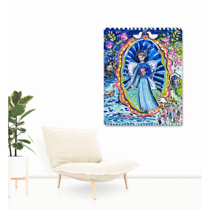 Maren Devine Art - Wholesale Art Print - Guardian Angel Print on Paper, "A Girl's Life"