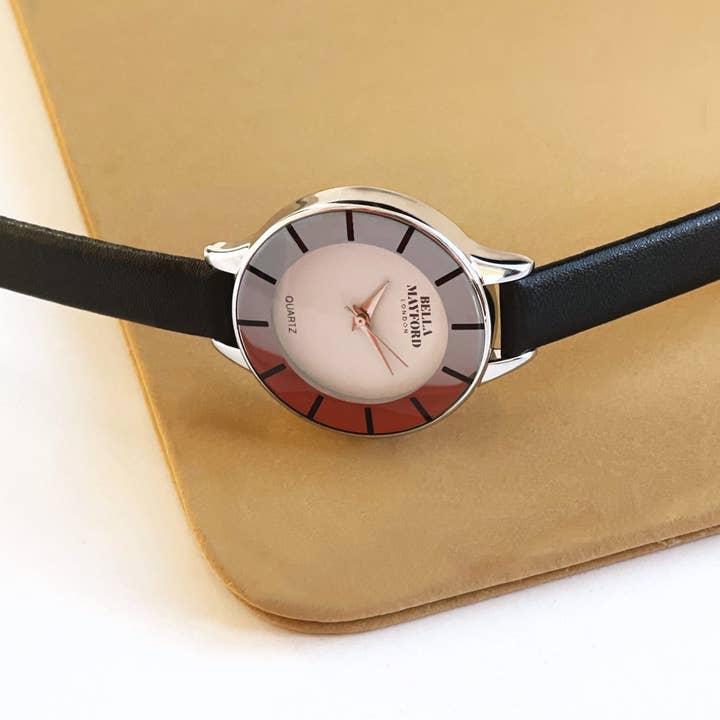 Bold Spirit - White And Black Dial, Black Strap for wholesale by Bella Mayford