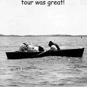 GrammaBurp Humorous Greeting Cards - Wholesale Birthday Card - Boat Tour Nude Scuba Divers Humorous Birthday Greeting Card