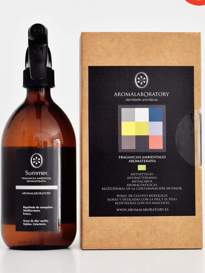 Fragranza ambientale ESTIVA. Aromaterapia. Ecologico. 500 ml. per la vendita all'ingrosso da parte di AROMALABORATORY