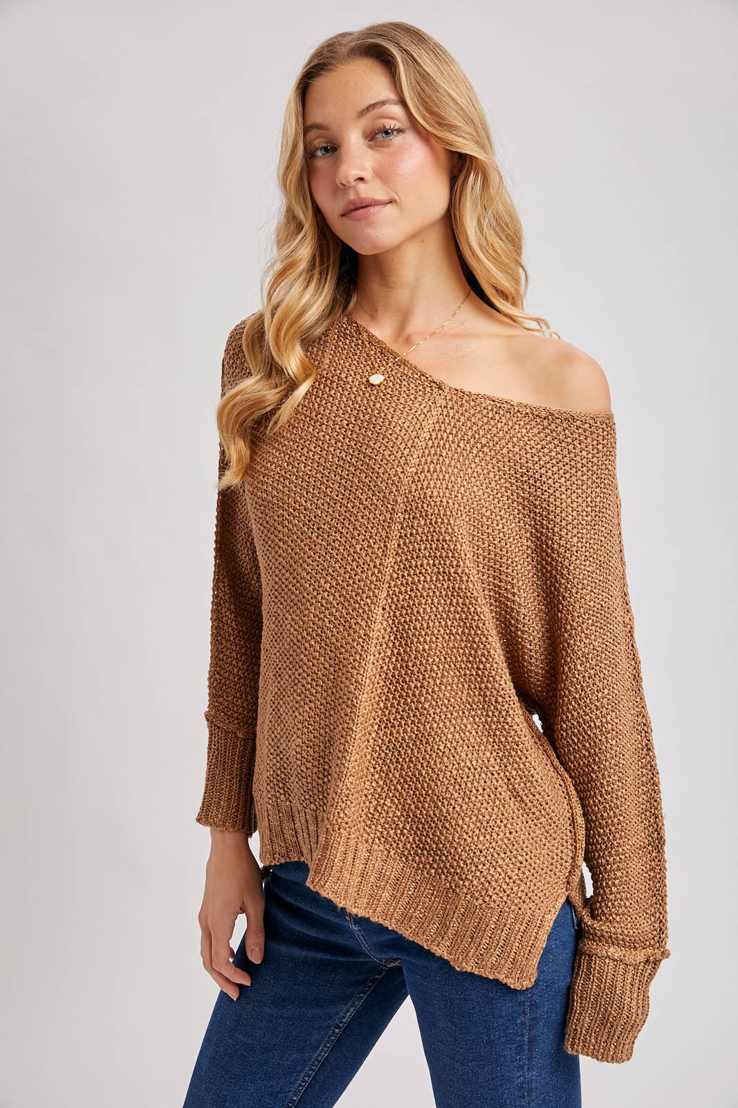 Bluivy - Wholesale Knit Sweater - Women's - REVERSE SEAM LOOSE FIT SWEATER11