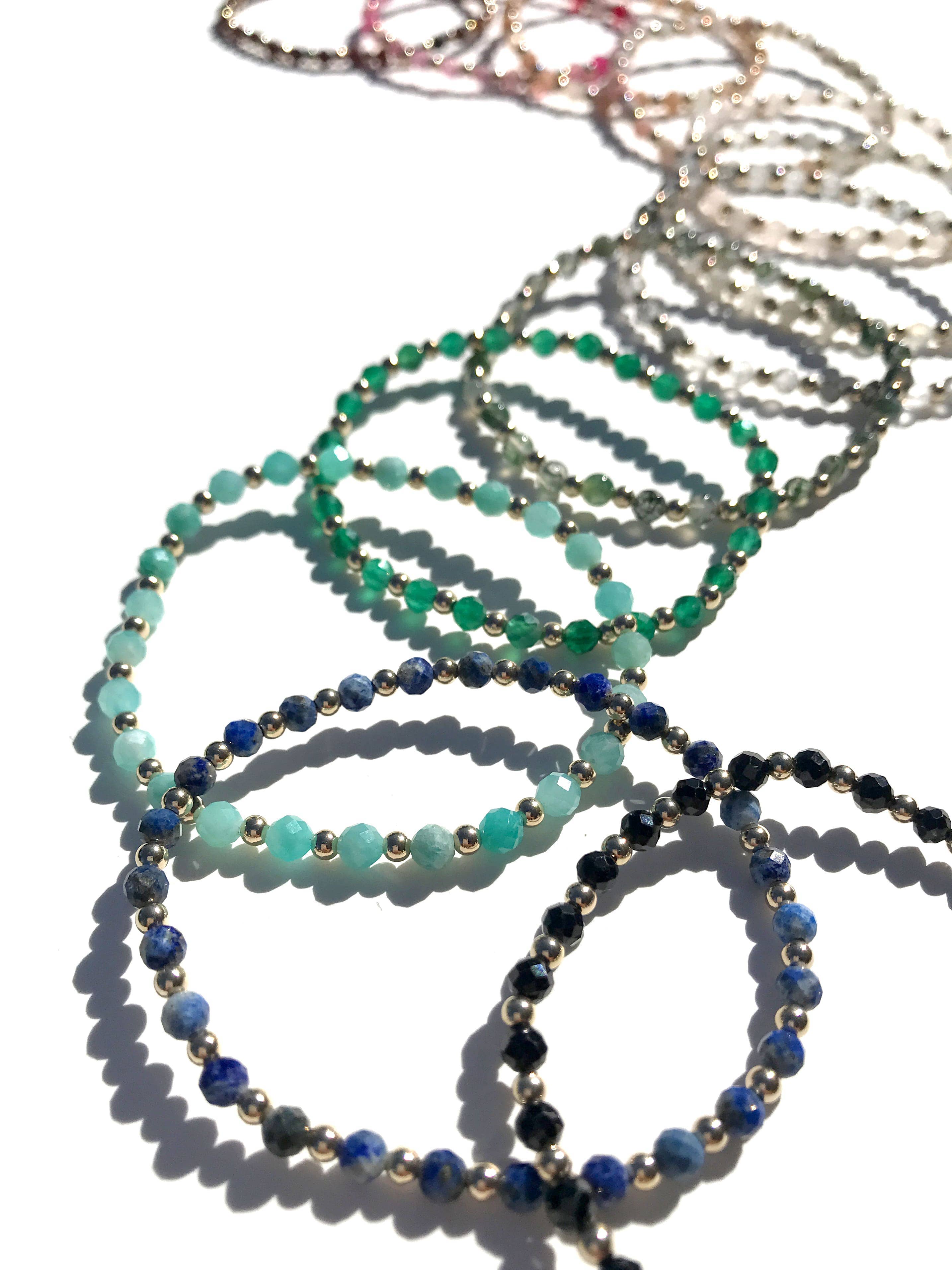 Kaylie Dawn Jewelry - Wholesale Beaded Bracelet - Elley Stretchy Stackable Gemstone Bracelet, Handmade in USA17