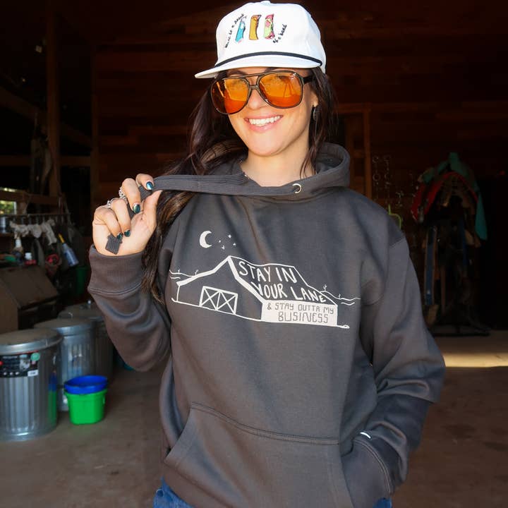 Stay In Your Lane Hoodie for wholesale by Modern Cowgirl