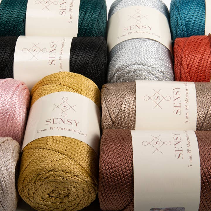 Sensy - Wholesale Yarn - Sensy Premium 5mm - 104 yards 100% Polyester Macrame Yarn