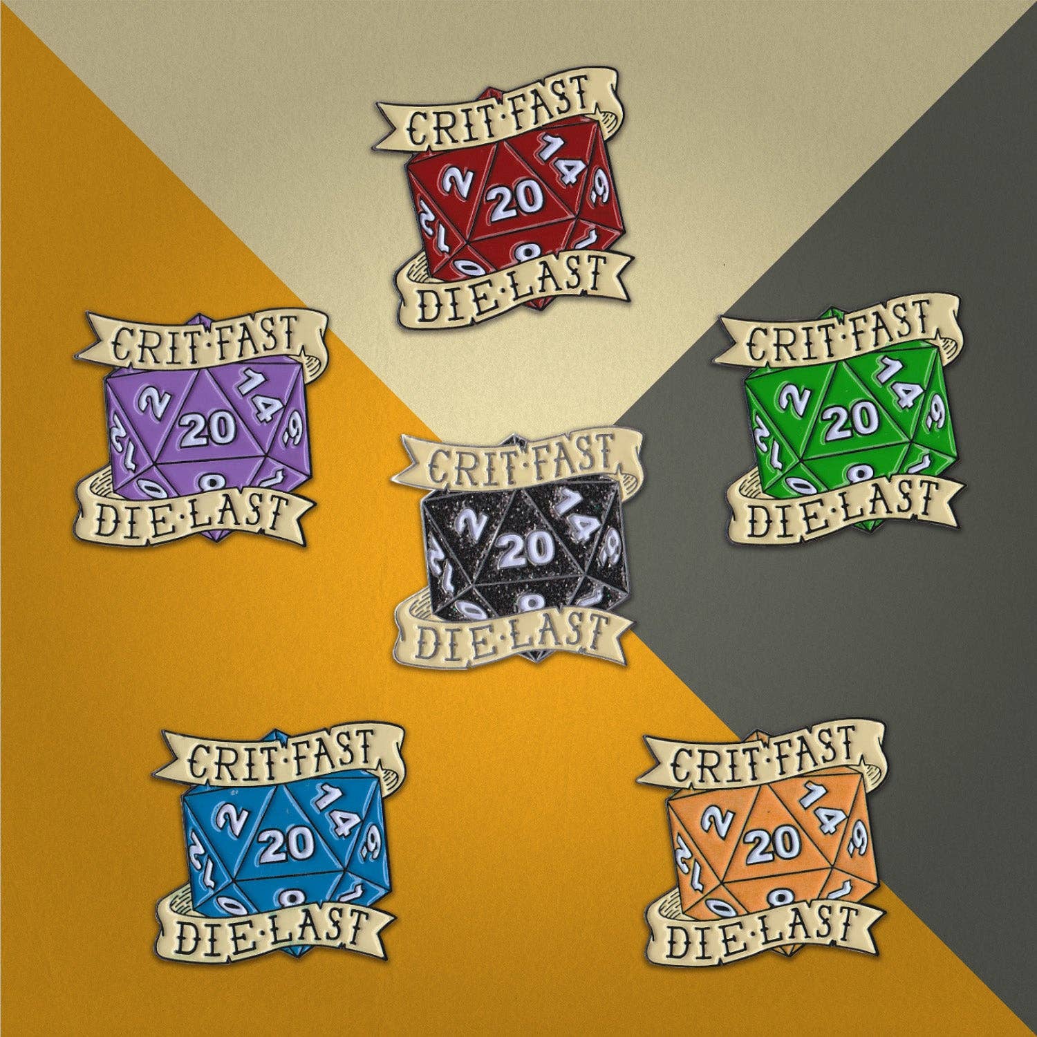 Crit Fast, Die Last Emaljestift for engroshandel hos The Raven and the Goose