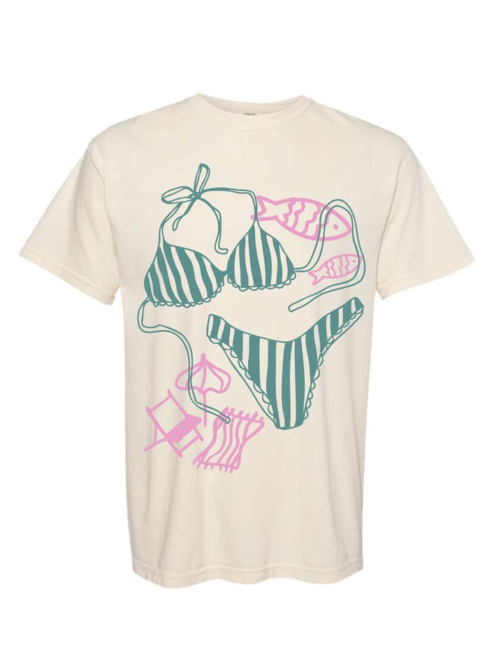 Girl Tribe Co - Wholesale Screen Printed T-Shirt - Women's - Bikini Tee