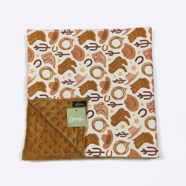 Boot Scootin Blanket for wholesale by Clover Cottage