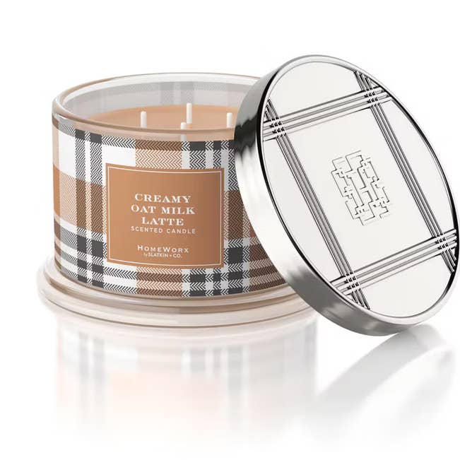 HOMEWORX Candela profumata a 4 stoppini 510g LATTE D'AVENA CREMOSO per la vendita all'ingrosso da parte di Candle Warmers Etc. Duftlampen & Kerzen