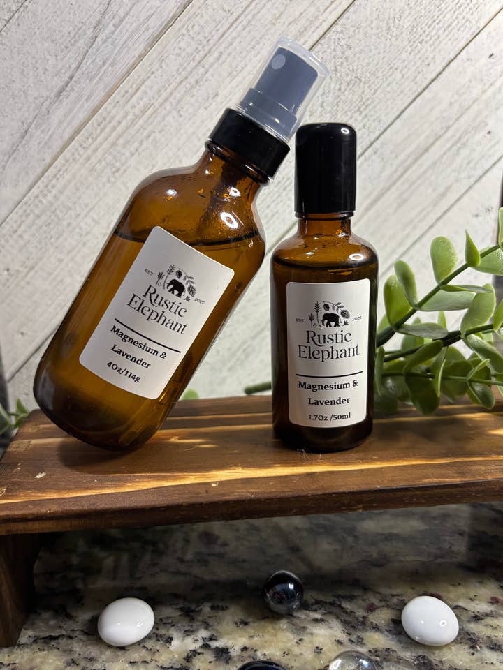 Magnesium & Lavender Oil Spray for wholesale by Rustic Elephant