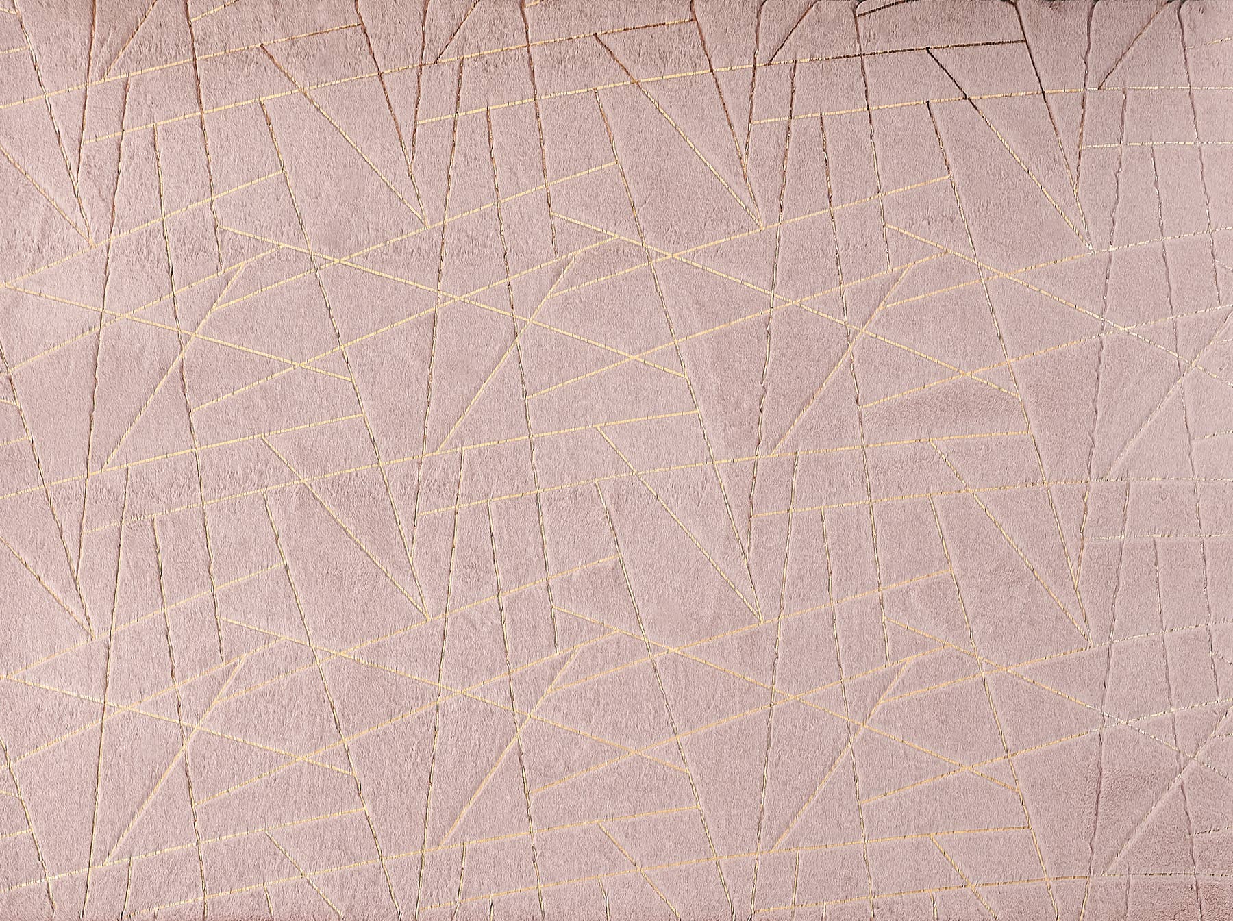 Amazing Rugs – Großhandel Teppichvorleger – Lily Dust Rosafarbener geometrischer goldvergoldeter Chinchilla-Teppich aus Kunstpelz1