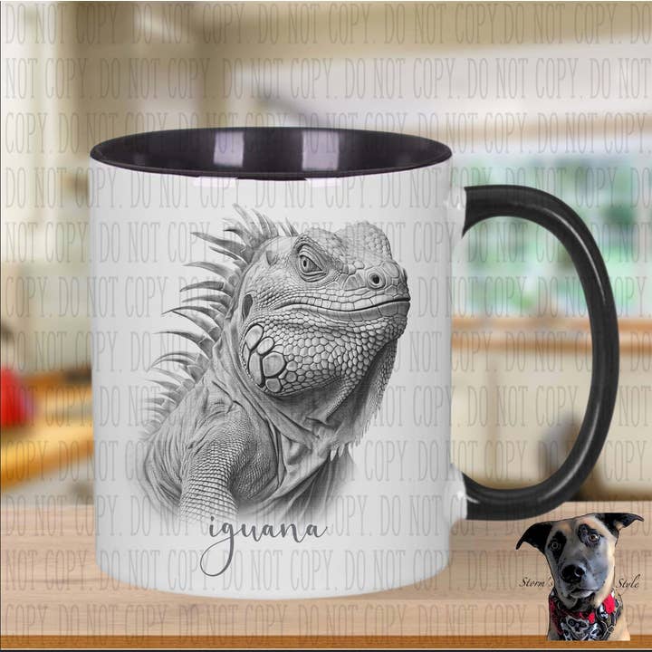 Storms Style - Wholesale Coffee Mug - Sketch Iguana Mug