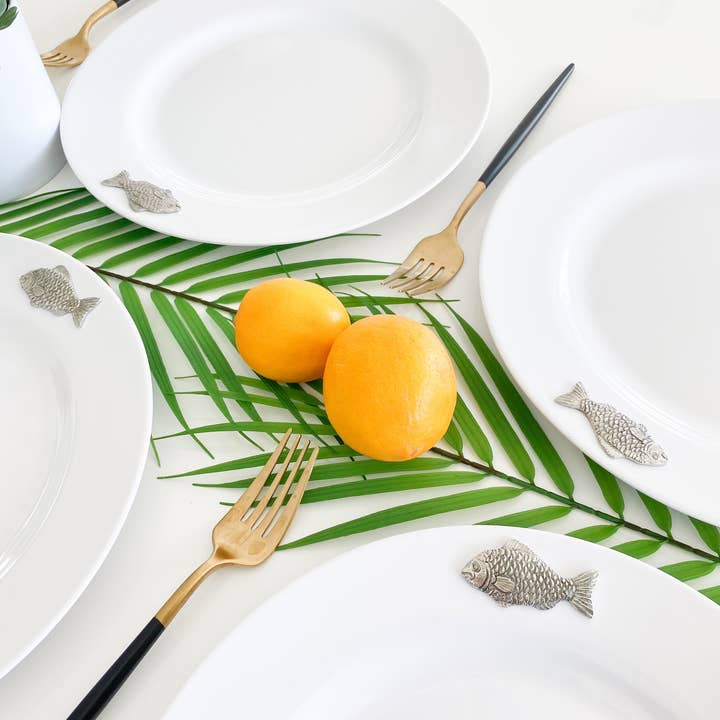 Arthur Court – Großhandel Essteller – Fisch Melamin Lunchteller, 4 Stück2