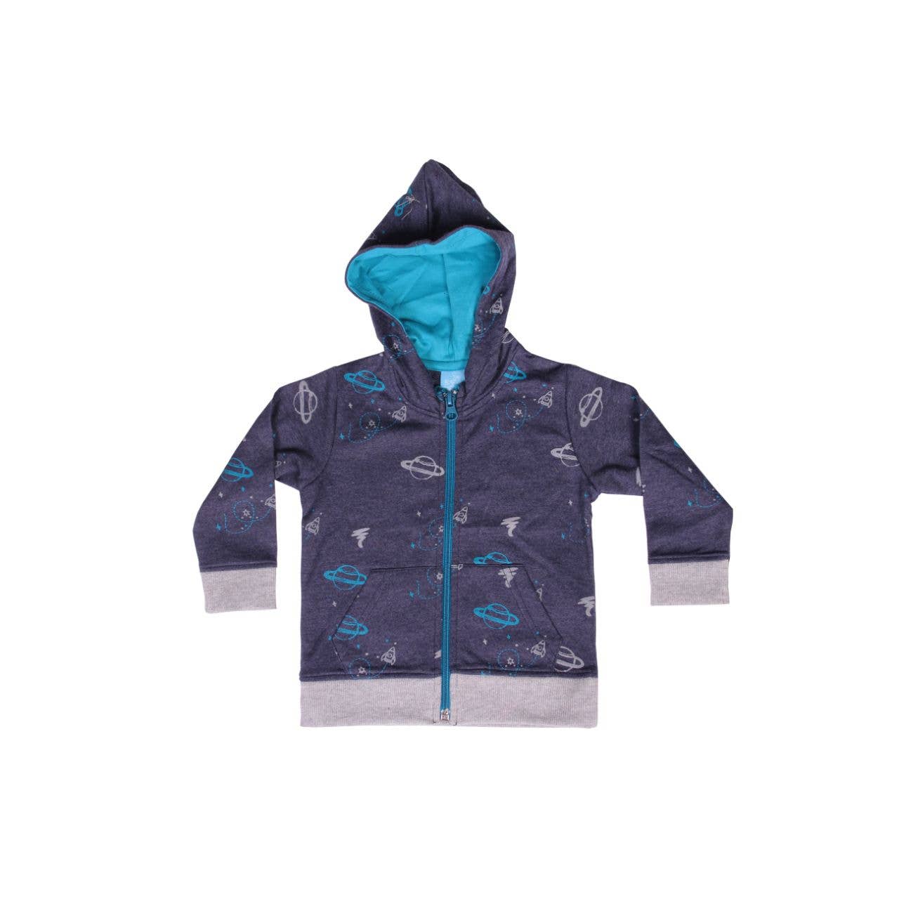 Bear Camp - Vendita all'ingrosso Completo top e pantaloni - Neonati - Set da 2 pezzi con zip con stampa spaziale - Baby1