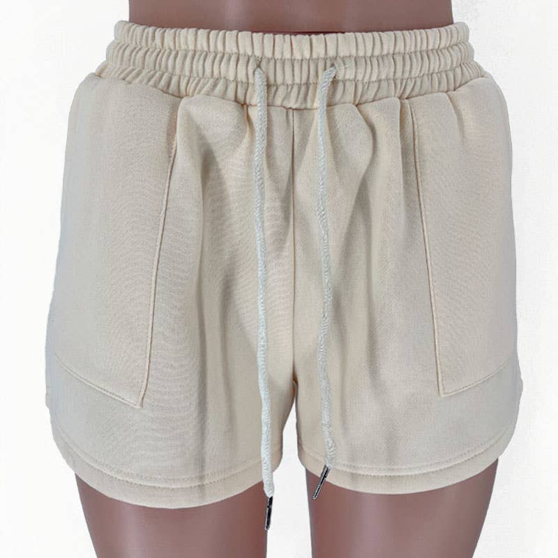 Rosa Clothing - Wholesale Lounge Set - Women's - basic loose hoodie & drawstring short 2 piece set21