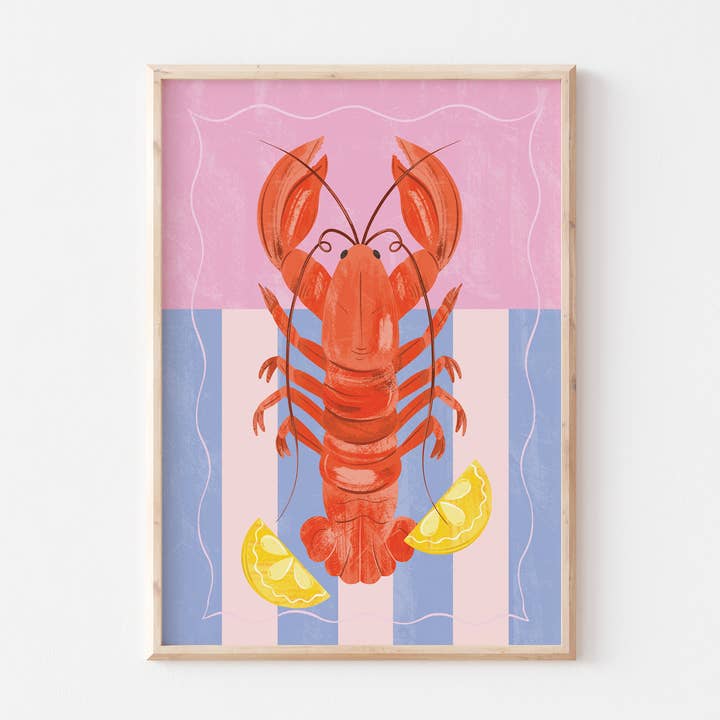 Lobster Art Print for wholesale by Melissa Donne Studio