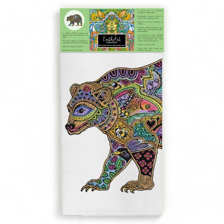 Bear Flour Sack Towel for wholesale by EarthArt International