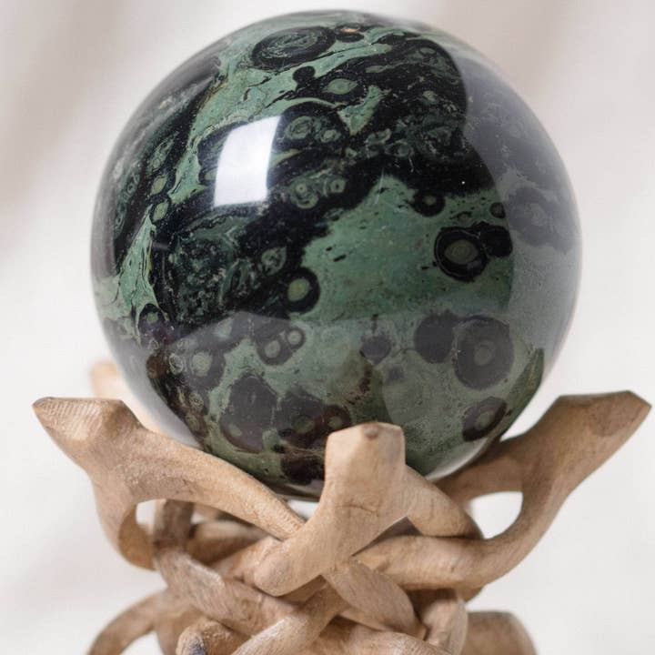 Tiny Rituals - Wholesale Spiritual Stone/Crystal - Kambaba Jasper Sphere - AAA Premium Quality43