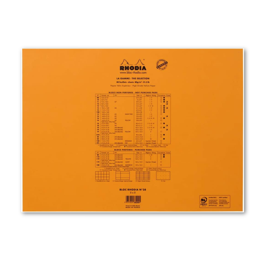 Exaclair - Vente Blocs-notes - Ordinateur de bureau Rhodia Classic Bloc-notes 16,5 x 12.5"2