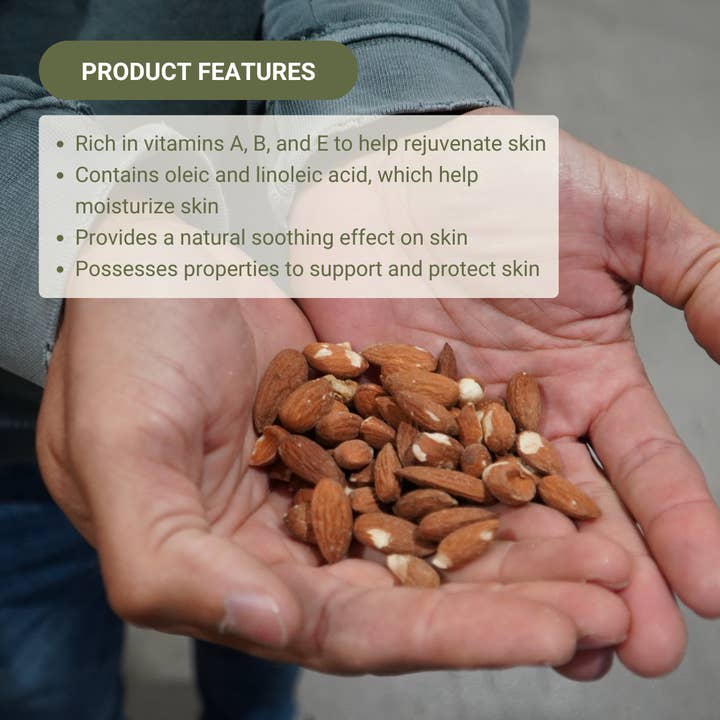 Nature Packaged - Wholesale Bath/Body Oil - Almond Carrier Oil - 100% Pure - Farm-Direct Sourcing