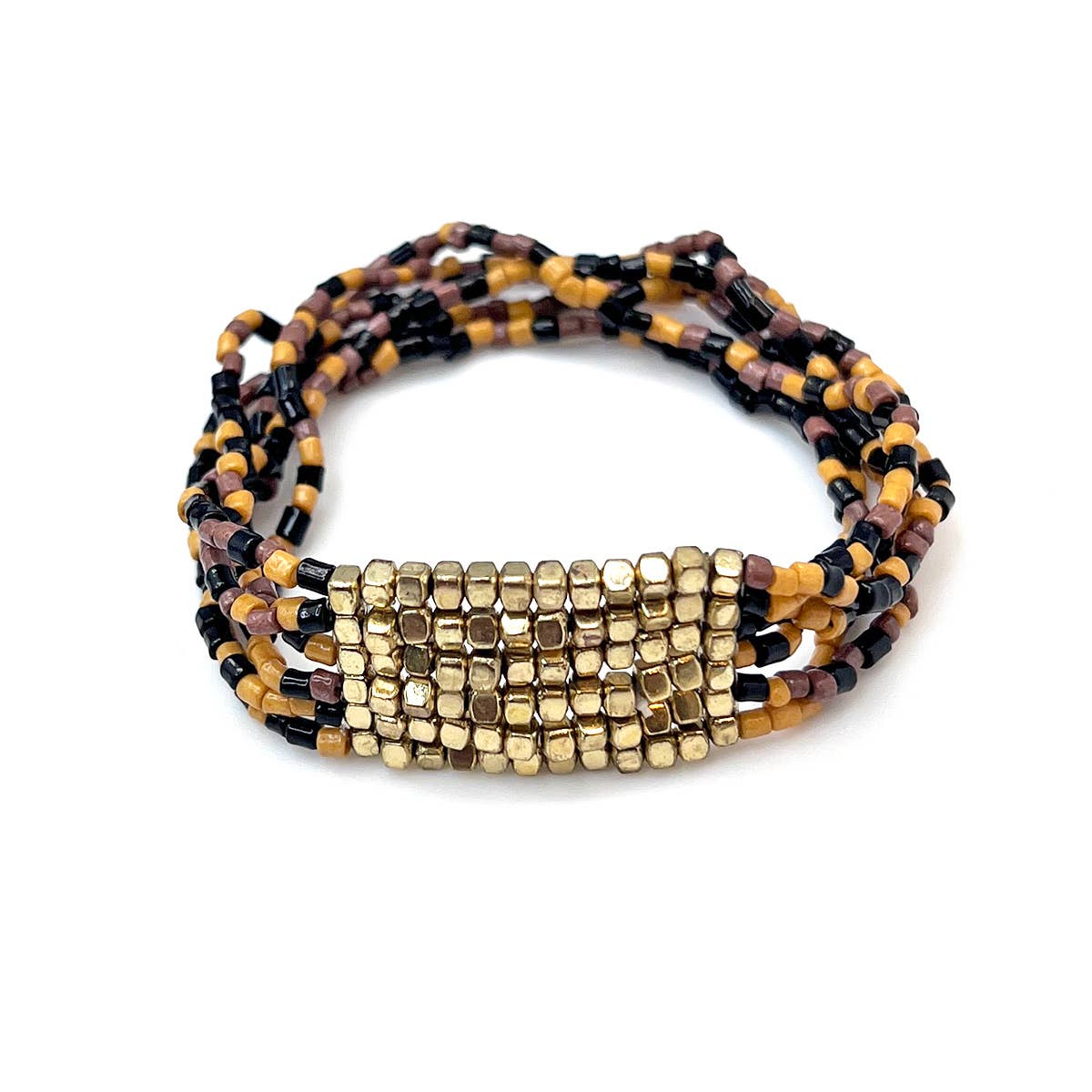 Anju Jewelry - Wholesale Beaded Bracelet - Seed Bead Stretch Statement Bracelets- Multiple Color Styles19