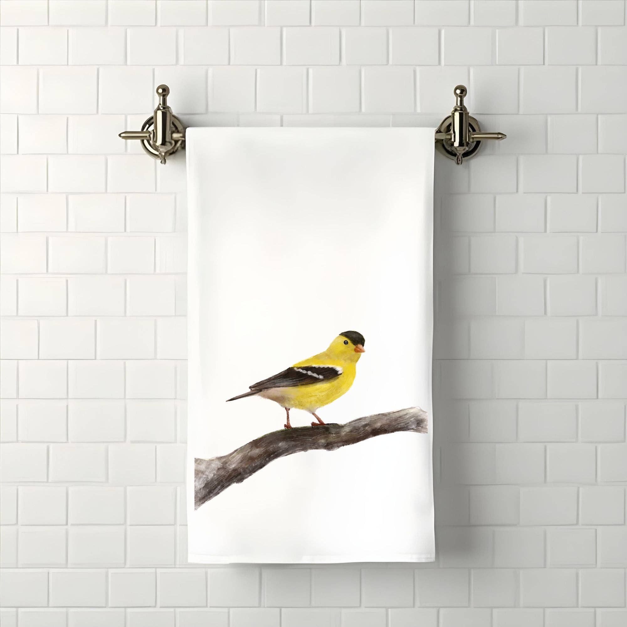 MerikaArt - Wholesale Bath Towel - Goldfinch Bathroom Towel1
