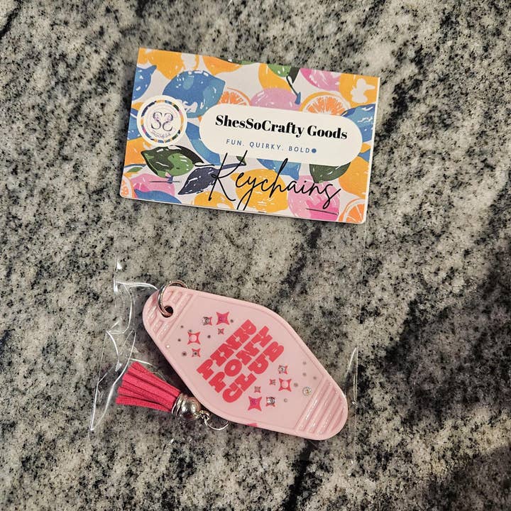 ShesSoCrafty Goods - Wholesale Keychain - Women's - Good Luck, Babe! Motel Keychain -3