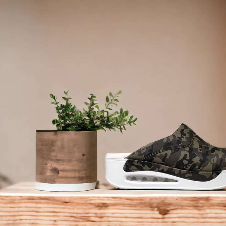 Camouflage White Sole Air Clogx Leather Slippers Clogs for wholesale by UKS UNITED KNACK SYSTEM LTD