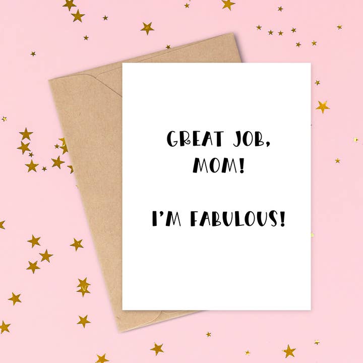 I'm Fabulous - Tarjeta divertida para el Día de la Madre para venta al por mayor de Cyndi and Sofi Designs