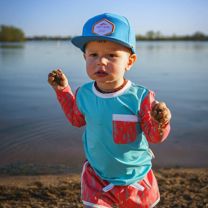 Neon swim shirt for wholesale by Keep the Littles Wild