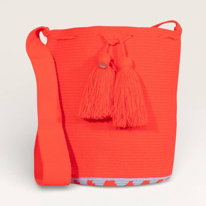 Solid crossbody bag L | Grapefruit for wholesale by Guajii Design