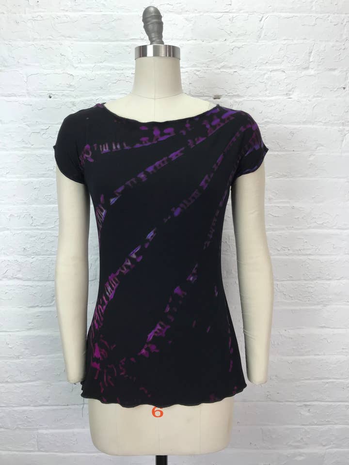 Candy Top in Berry Cryptography for wholesale by Cloud Candy Clothing