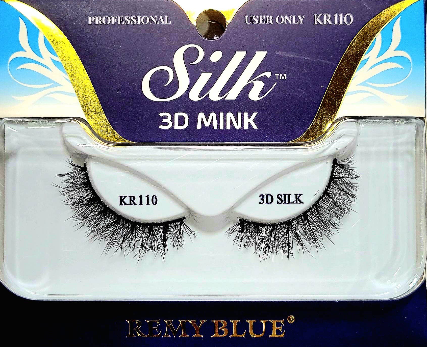 AEsthetic - Venta al por mayor Pestañas postizas - PESTAÑAS DE VISÓN DE SEDA 3D REMY BLUE9