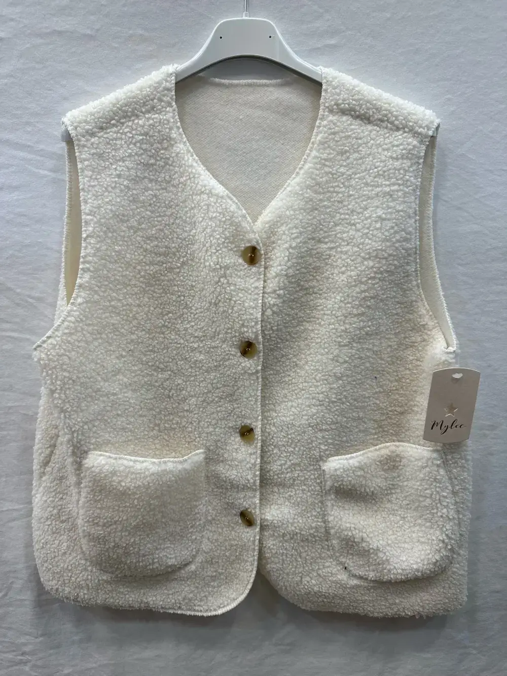 Mimi & Gogo - Vente Veste sans manches – femme - Gilet moumoute sans manches @6108_GiMoumoute10