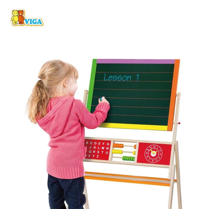 Trade Toys Limited – wholesale Easel – Viga Two Sided Standing Easel1