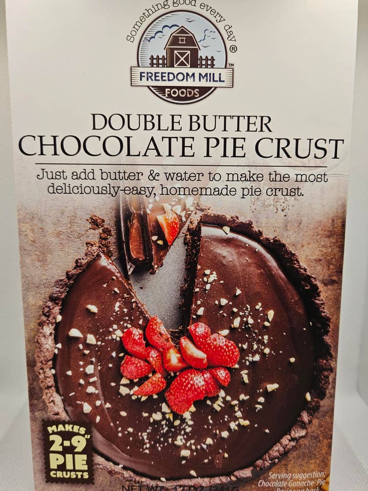 Chocolate Double Butter Pie Crust for wholesale by Freedom Mill Foods